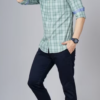 Men Checked Slim Fit Shirt - Image 4